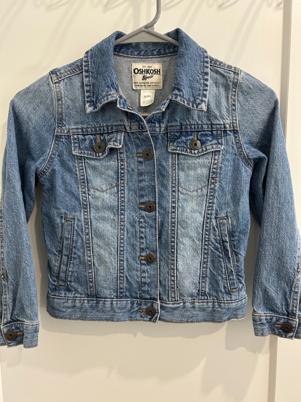 Oshkosh B’gosh Denim Jacket - Medium Wash |Size 8 - Picture 2 of 9